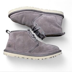 UGG Neumel Grey Suede Fur Lined Boots Women’s Size 7